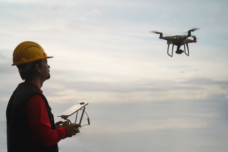Construction inspection using drones